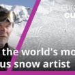 Un homme et sa boussole : Rencontrez le cartographe devenu artiste qui donne vie à la neige.