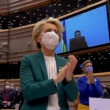 Le Parlement européen fait une ovation au président ukrainien