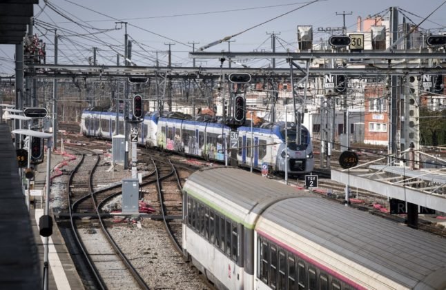 Trains en gare de Matabiau à Toulouse