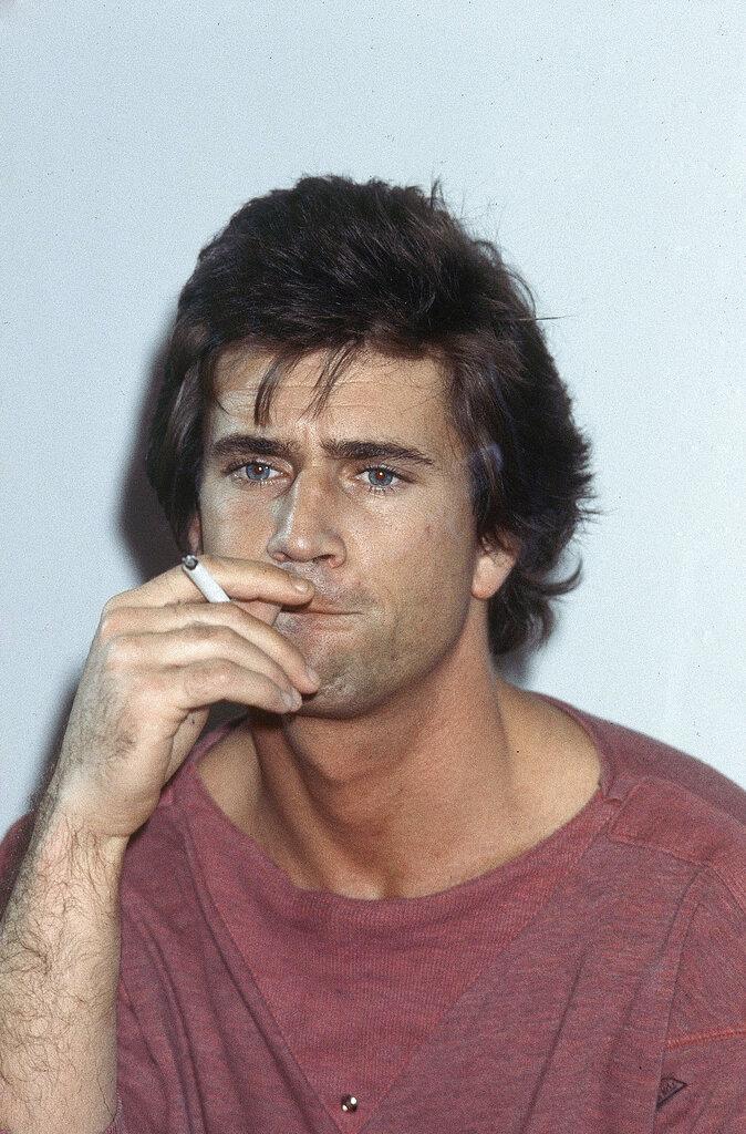 L'acteur Mel Gibson est vu à Cannes, le 14 mai 1983. 