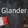 Le mot français du jour : Glander